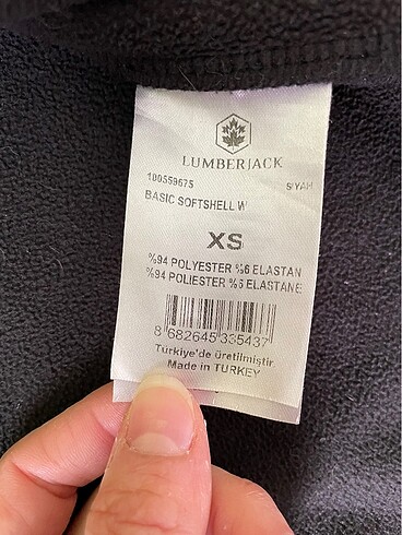 xs Beden siyah Renk Lumberjack Ceket