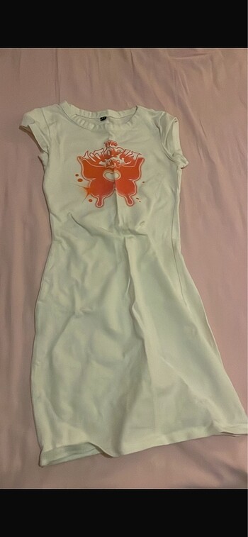 H&M elbise vintage desen