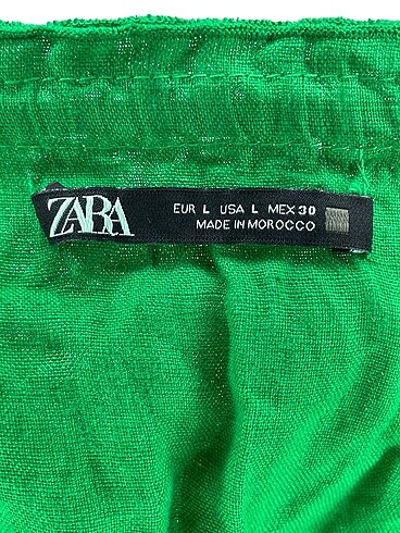 l Beden yeşil Renk Zara Bluz %70 İndirimli.