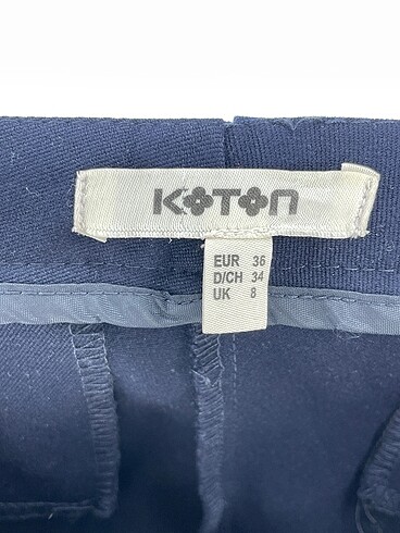 36 Beden lacivert Renk Koton Düz Kesim %70 İndirimli.