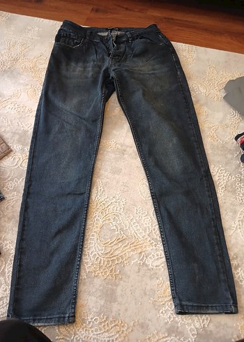Diğer Koyu Mavi Dar Kesim Denim Jean