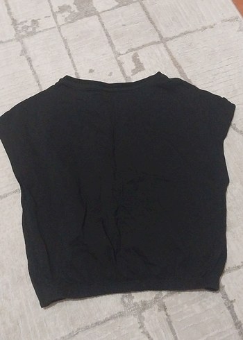 LC Waikiki Kız Çocuk Siyah Kısa Kollu Pamuklu Tişört