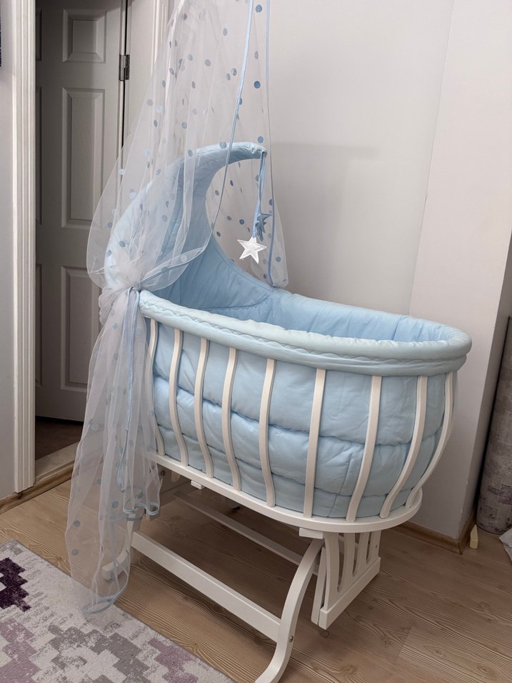 Tahterevalli luna marka Bebek Beşiği ve Sepeti - Görsel 3