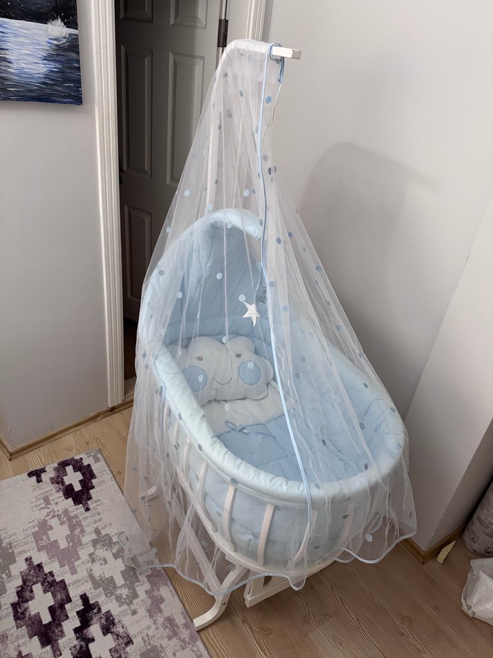 Tahterevalli luna marka Bebek Beşiği ve Sepeti - Görsel 4