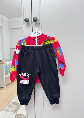 Renkli Baskılı Erkek Bebek Takımı - Görsel 2