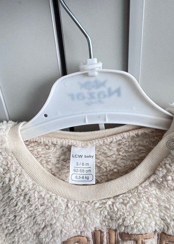 Bej Peluş Erkek Çocuk Sweatshirt - Görsel 3