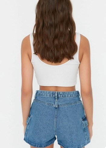 Mini Denim Şort - Görsel 2