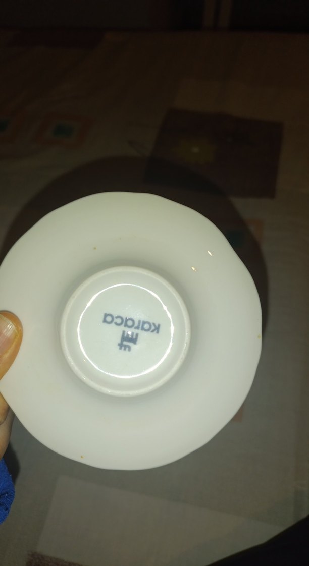 Mavi Çiçek Desenli Tabak - Görsel 2