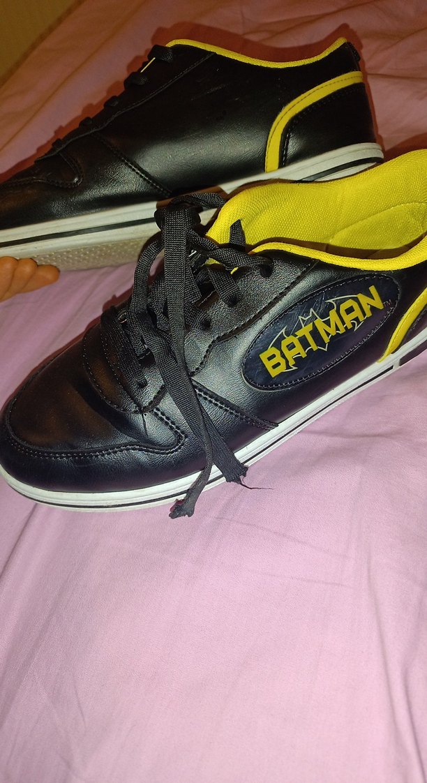 Siyah Sarı Bağcıklı erkek çocuk Spor Ayakkabı - Görsel 3