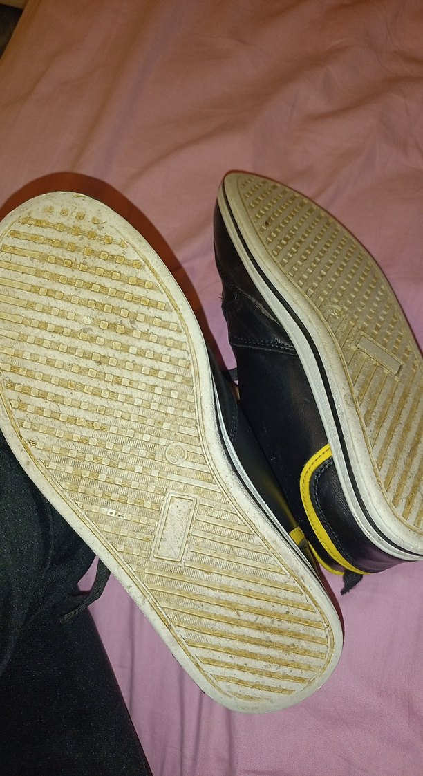 Siyah Sarı Bağcıklı erkek çocuk Spor Ayakkabı - Görsel 2