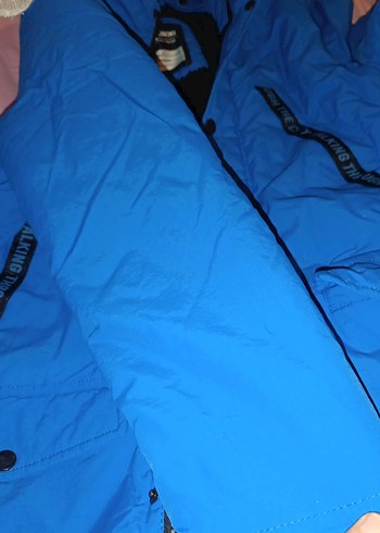 Erkek Çocuk Mavi Fermuarlı Kaban - Görsel 3