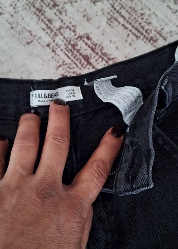 Pull and Bear Siyah kot pantolon
