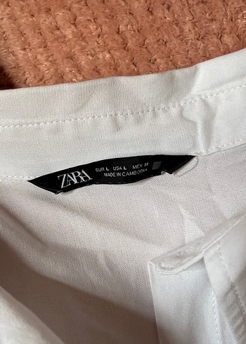 Zara Beyaz Kadın Gömlek - Görsel 2