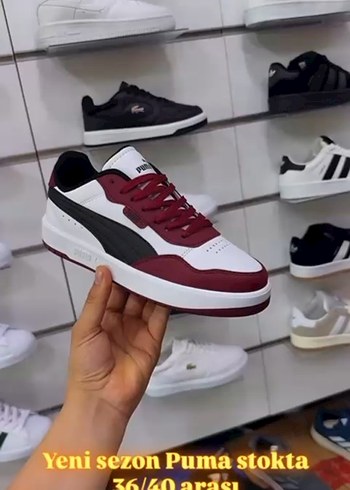 36 Beden Puma Beyaz Siyah Platform Spor Ayakkabı