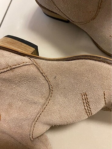 Stradivarius süet uzun bot - Görsel 7