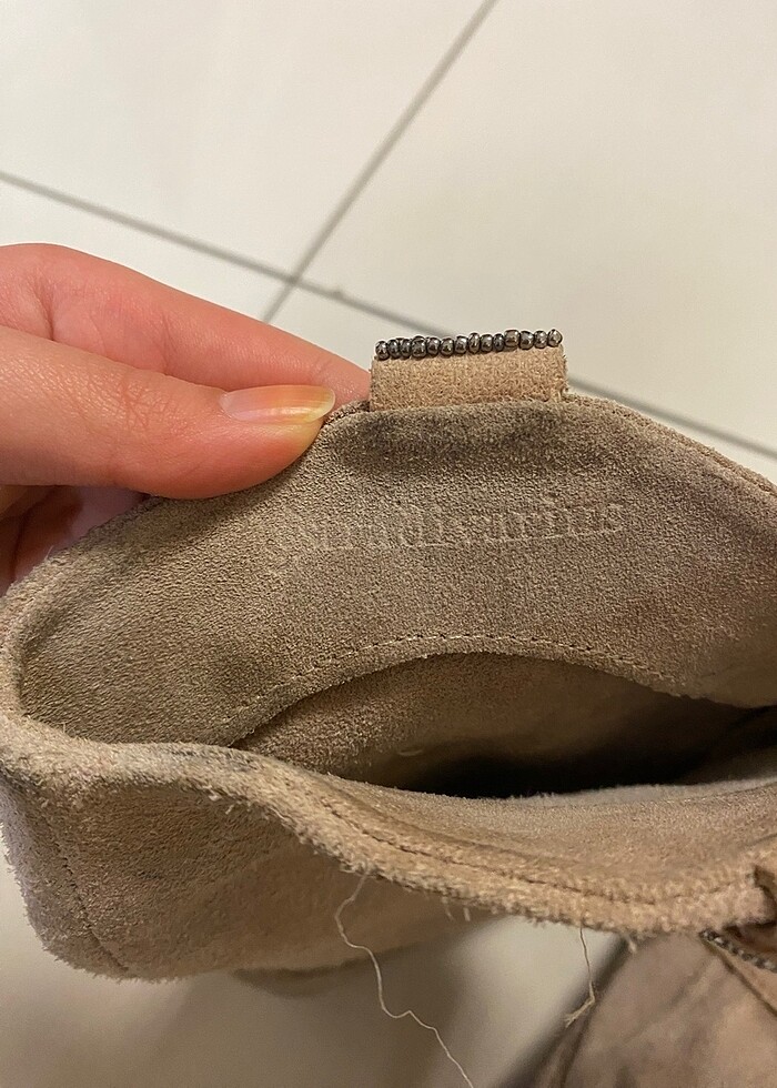 Stradivarius süet uzun bot - Görsel 2