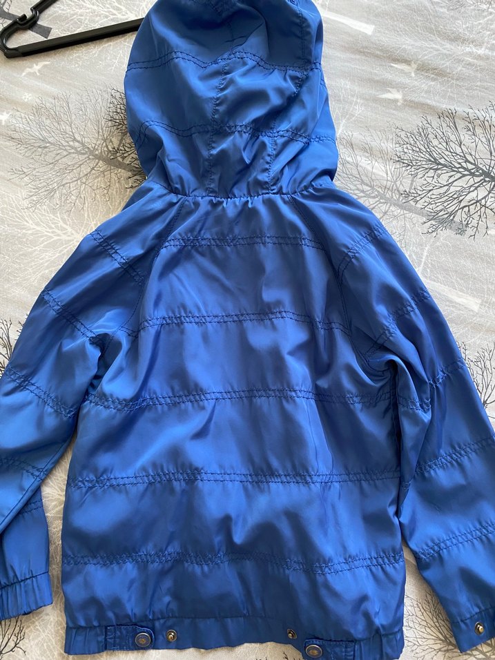 Zara Erkek Çocuk Mavi Fermuarlı Yağmurluk - Görsel 3