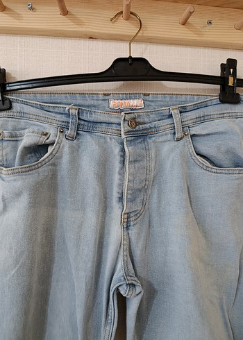 erkek Mavi Denim Midi Boy Jean - Görsel 3
