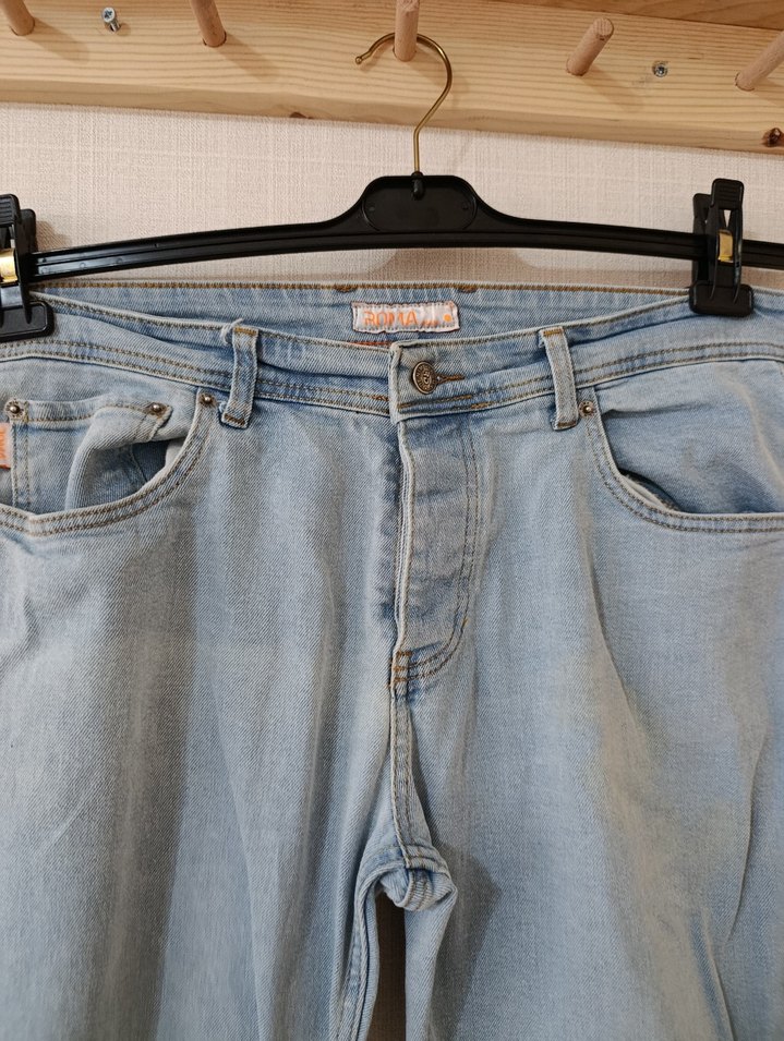 erkek Mavi Denim Midi Boy Jean - Görsel 3