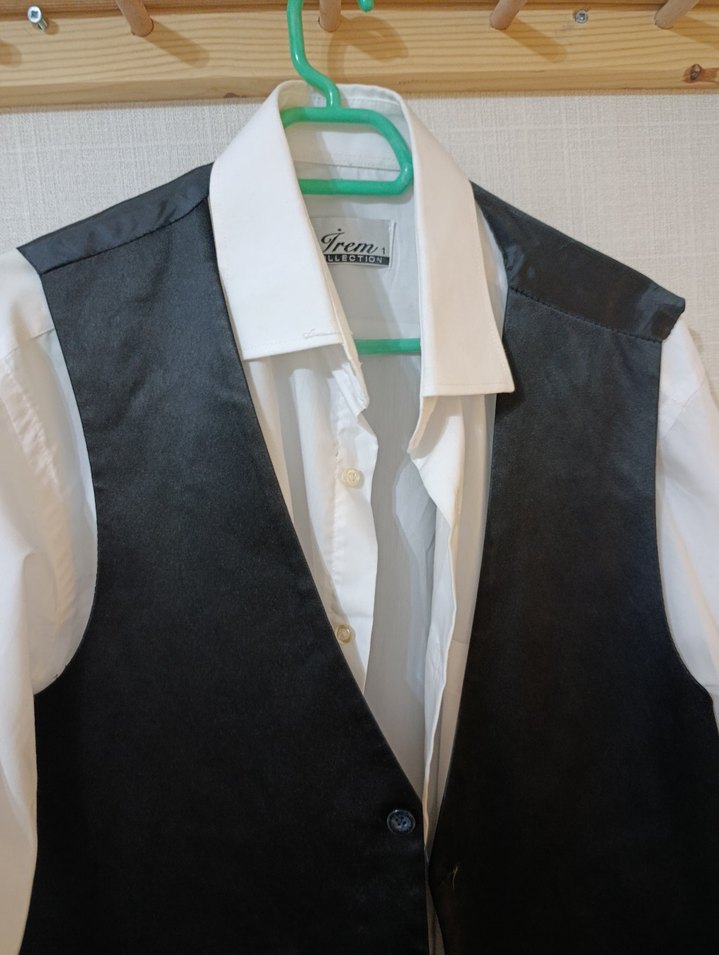 Düğmeli Erkek Siyah Yelek - Görsel 3