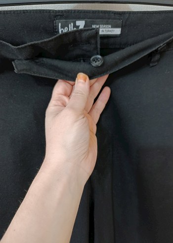 Siyah Kemerli Erkek Pantolon - Görsel 6