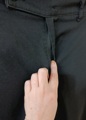 Siyah Kemerli Erkek Pantolon - Görsel 7