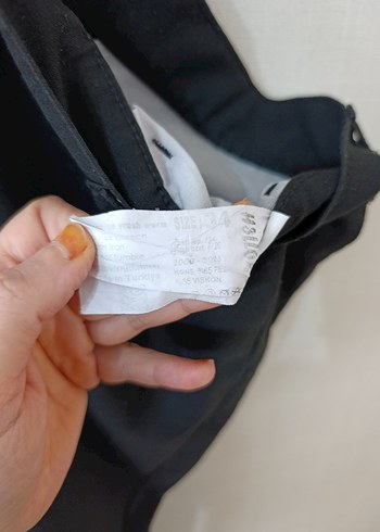 Siyah Kemerli Erkek Pantolon - Görsel 4