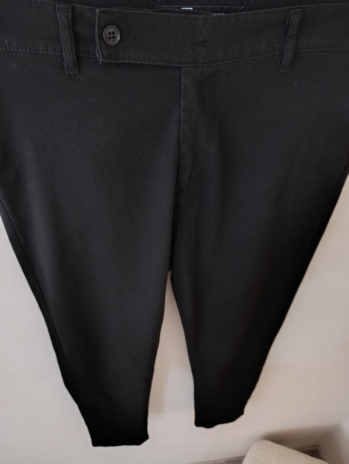 Siyah Kemerli Erkek Pantolon - Görsel 2