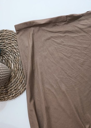 Bej Keten Kadın Drapeli eşarp - Görsel 5