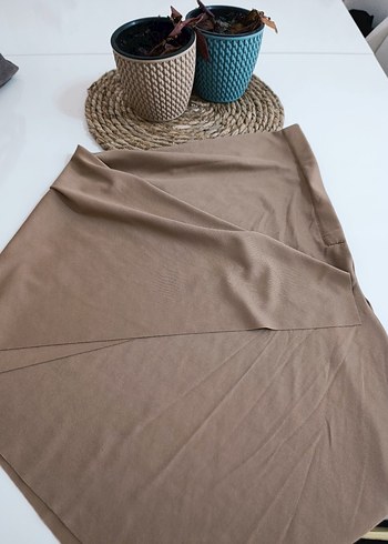 Bej Keten Kadın Drapeli eşarp - Görsel 4