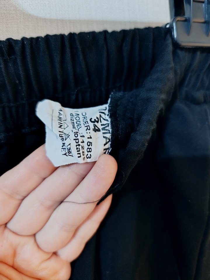 Siyah kumaş erkek pantolon - Görsel 2