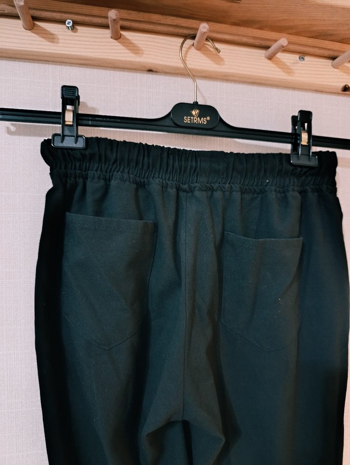 Siyah kumaş erkek pantolon - Görsel 3