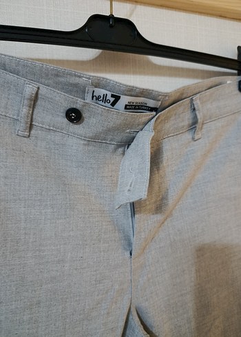 Gri Keten Erkek Ofis Pantolonu - Görsel 7