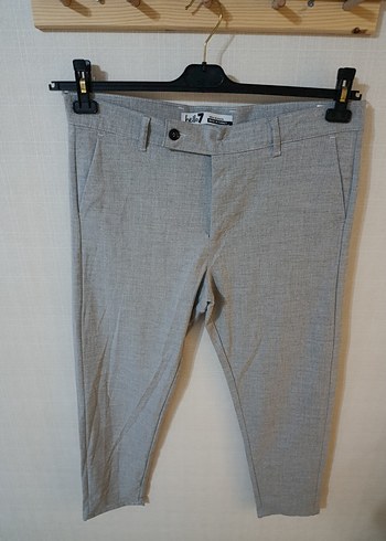 Gri Keten Erkek Ofis Pantolonu - Görsel 6