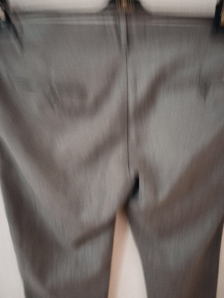 Gri Erkek Denim Pantolon, Normal Boy, Kemer Detaylı - Görsel 4