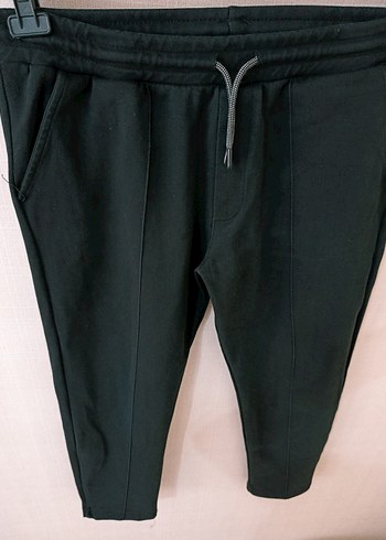 Siyah Kemerli Kısa erkek eşofman pantolon - Görsel 6