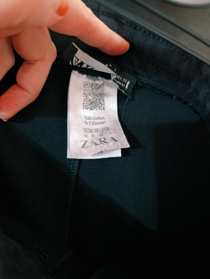 Siyah Kemerli Kısa erkek eşofman pantolon - Görsel 3