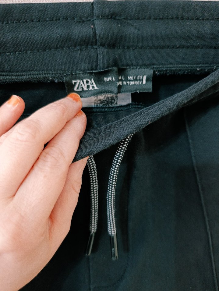 Siyah Kemerli Kısa erkek eşofman pantolon - Görsel 4