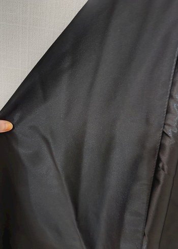 Siyah Kadın Saten şaş - Görsel 2