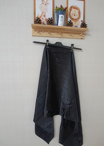 Siyah Kadın Saten şaş - Görsel 4