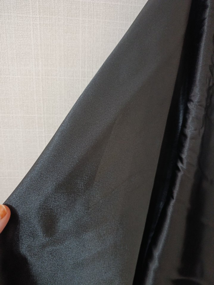 Siyah Kadın Saten şaş - Görsel 3