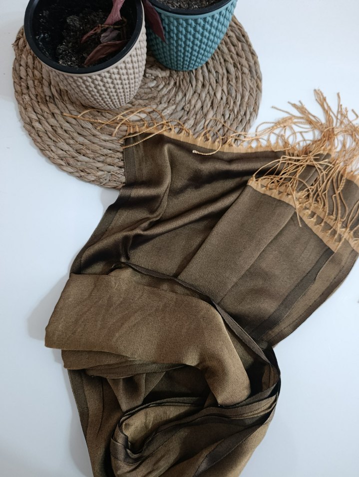 Püsküllü Bohem Kadın Şal - Görsel 3