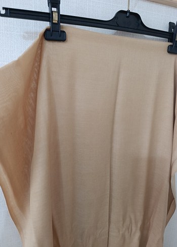 Bej Keten Kadın Şal - Bohem Stil - Görsel 4