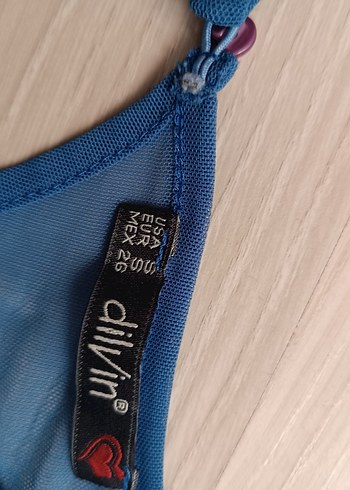 Mavi Kolsuz Elbise - Görsel 3