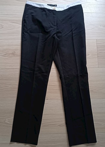 Kadın Siyah Regular Fit Kumaş Pantolon