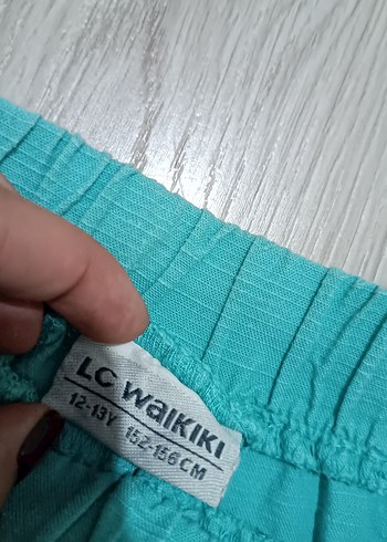 LCW Turkuaz Kız Çocuk Keten Şort - Görsel 2