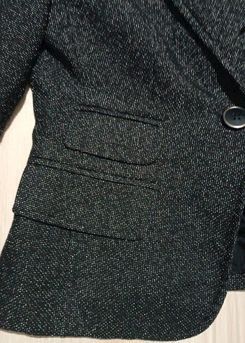 KOTON Gri Düğmeli Kadın Blazer Ceket - Görsel 3