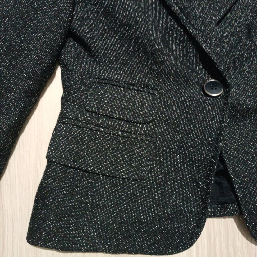 KOTON Gri Düğmeli Kadın Blazer Ceket - Görsel 3