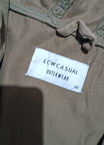 LCW Kadın Haki Kot Kemerli Midi Parka - Görsel 4