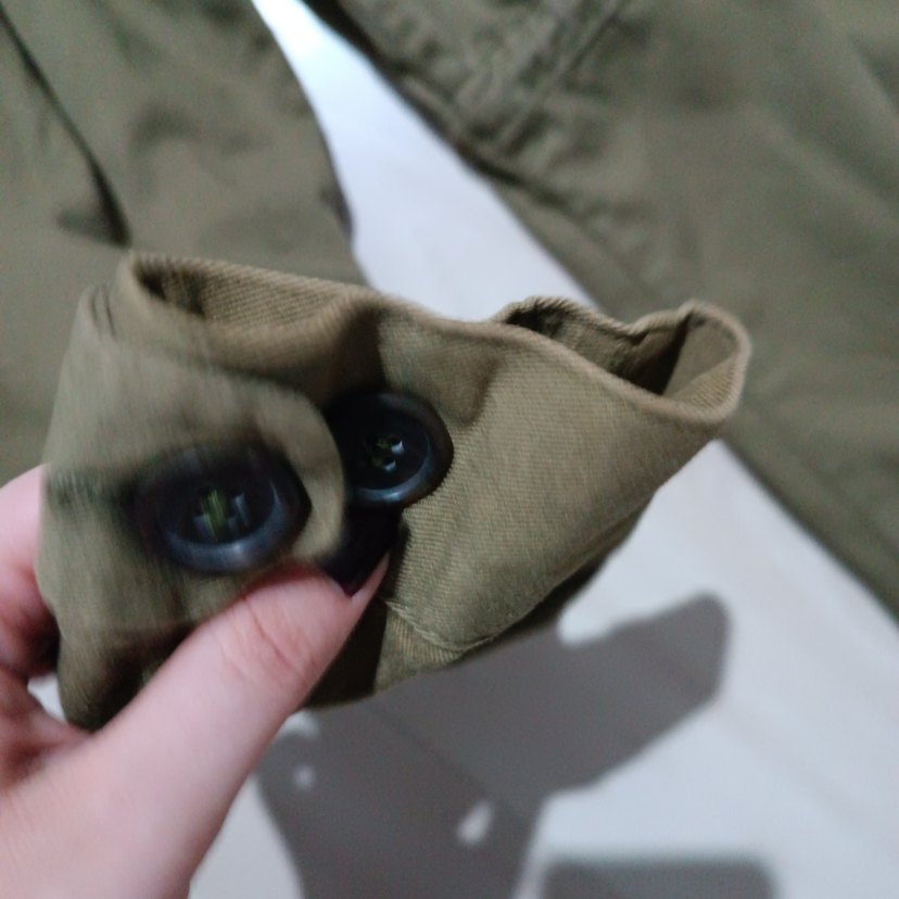 LCW Kadın Haki Kot Kemerli Midi Parka - Görsel 3